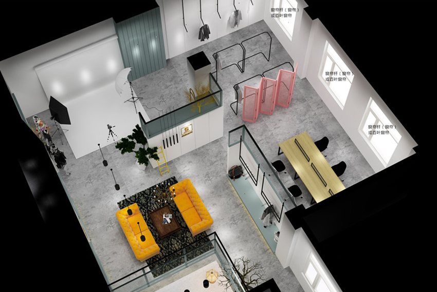 132平展廳INS裝修效果圖 132平展廳INS裝修效果圖